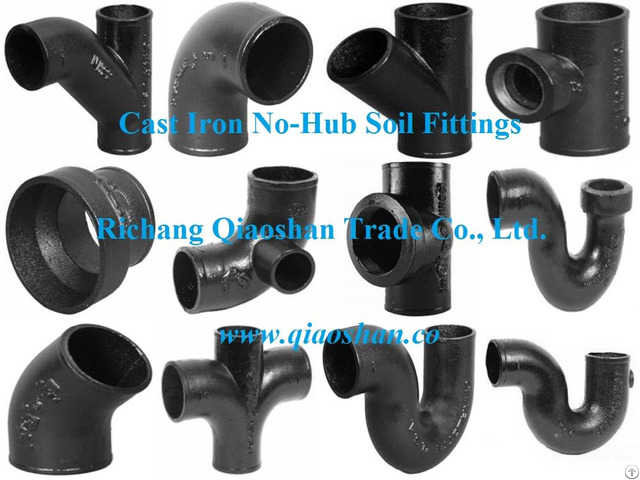 Cispi 301 Astm A888 No Hub Cast Iron Soil Fittings