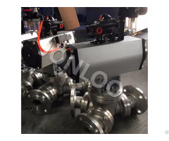Cast Steel Multi Port Or 3 Three Way Ball Valve