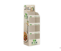 Customized Promotional Corrugated Paper Seasoner Floor Display Stand Dumpbin Standee