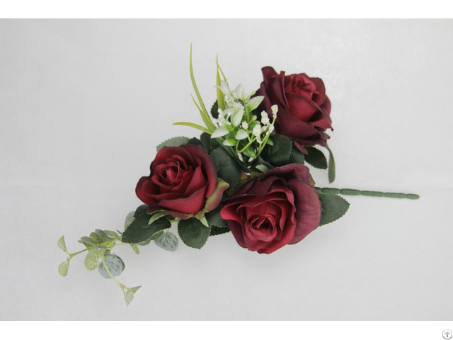 Real Looking Artificial Flower Santou Rouge