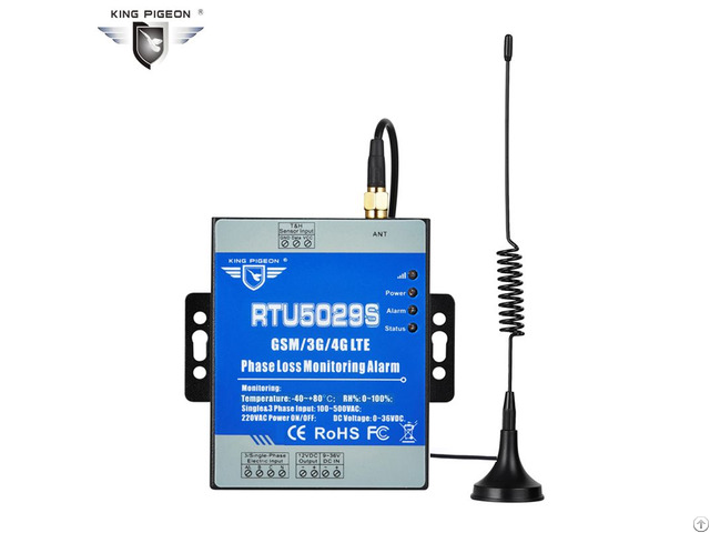 Gsm 3 Phase Loss Alarm Power Failure Voltage Temperature Humidity Status Monitoring Rtu5029s