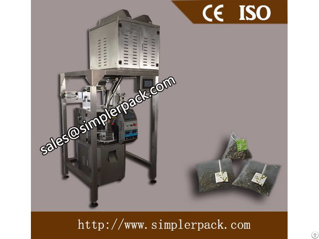 Pyramid Nylon Tea Bag Packing Machine With Thread And Tag