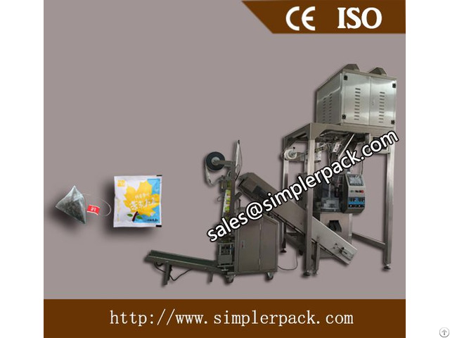 Pyramid Nylon Tea Bag Packing Machine With Outer Envelope