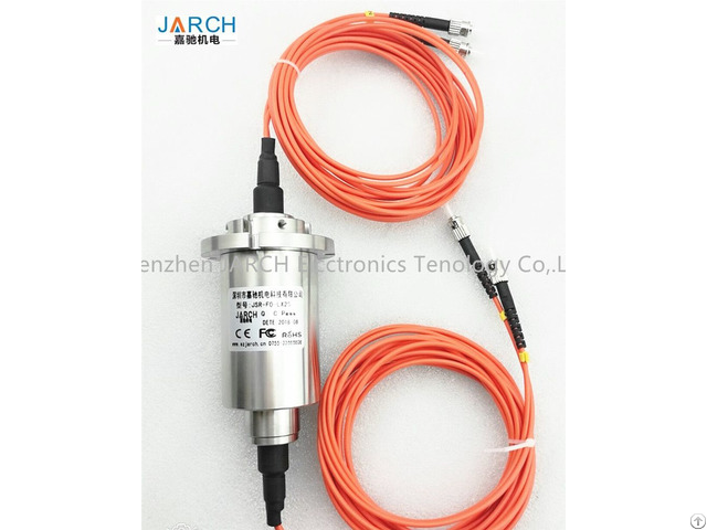 High Speed 100rpm 2 Channel Fibre Optic Slip Rings Rotary Joints