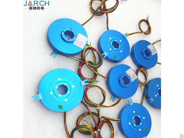 Electrical Pancake Slip Rings Motor Assembly With Through Bore Size 12 7 Mm