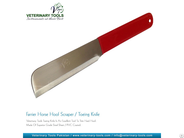 Farrier Hoof Scraper Toeing Knife