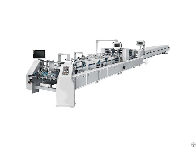 A Zh 850h Automatic Small Box Gluer High Quality Folding Carton Gluing Machine