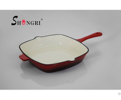 Sr105 Enamel Cookware Cast Iron Fry Pans With Handles