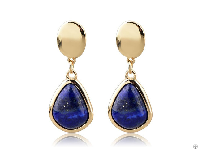 Lapis Lazuli Customized Solitaire Earring