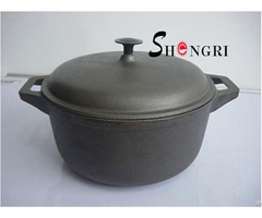 Sr064 Cast Iron Cookware Pre Seasoned Casseroles With Lid