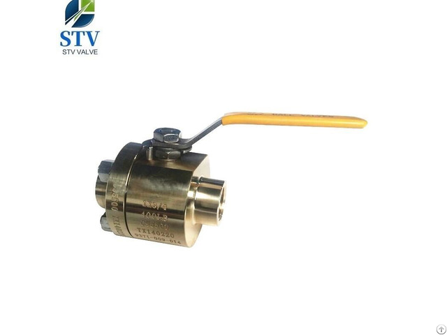 C95800 Forging Floating Ball Valve 800lb Dn25 Npt End