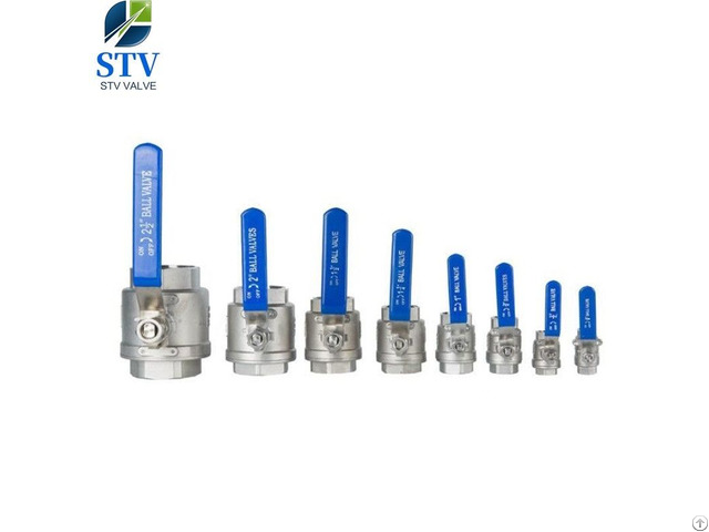 Two Piece Full Port Ball Valve Cf8 Body 1000wog Npt End
