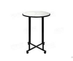Round Calacatta White Quartz Bar Tables For Sales