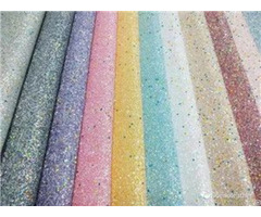 New Arrival Luminous Glitter Pu Synthetic Leather Fabric