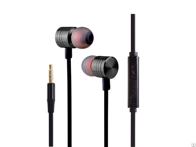 Mobiles Accessories Super Bass Metal Earphones Earbuds With Volume Control