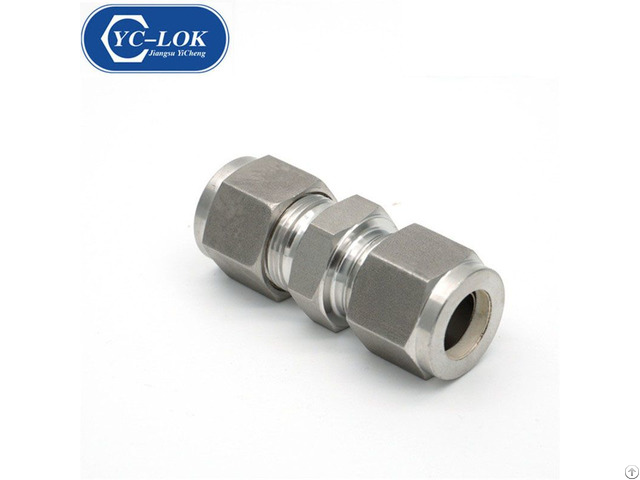 High Quality Stainless Steel Tube Fittings Straight Tubing Connector