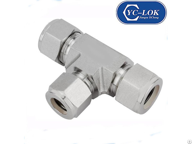 China New Style Stainless Steel Tube Fittings Metric Male O Ring Tee