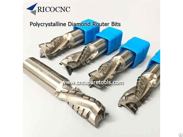 Cnc Polycrystalline Diamond Router Bits Pcd Cutting Tools