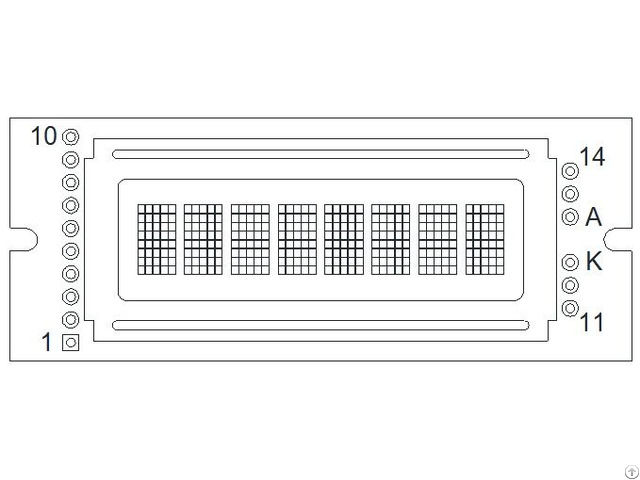 Monochrome Lcm Character Type Plc0801bw