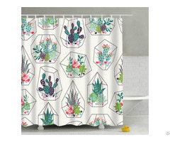 Variety Of Green Floral Shower Curtain